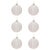 Kenneth Ludwig Chicago Glass Ball Ornament Set of 6  4" For Sale - Image 4 of 4