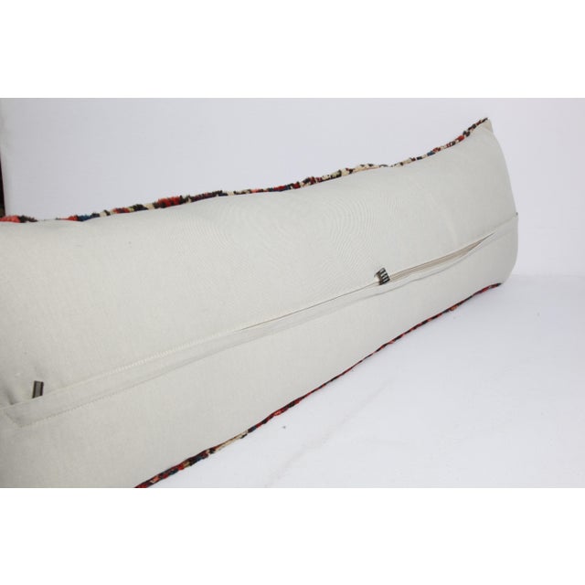 Antique Tribal Handmade Decorative Rug Pillow Cover -16'' X 48'' For Sale - Image 13 of 13