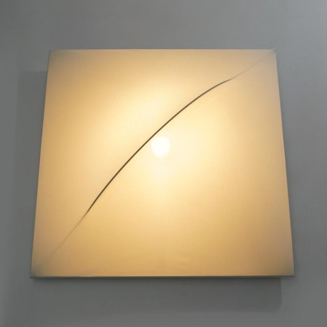 Metal Square Saori Wall Lamp by Kazuhide Takahama for Sirrah, 1970s For Sale - Image 7 of 14