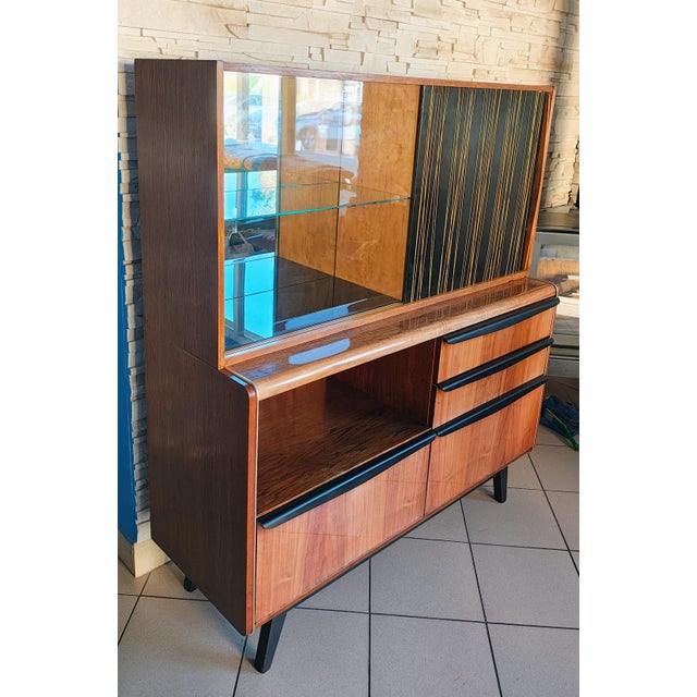 Mid-Century Modern Czechoslovakian Cabinet attributed to B. Landsman for Jitona, 1960s For Sale - Image 3 of 16