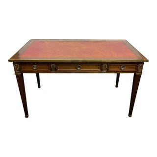 Early 20th Century Louis XVI Style Mahogany Writing Table For Sale