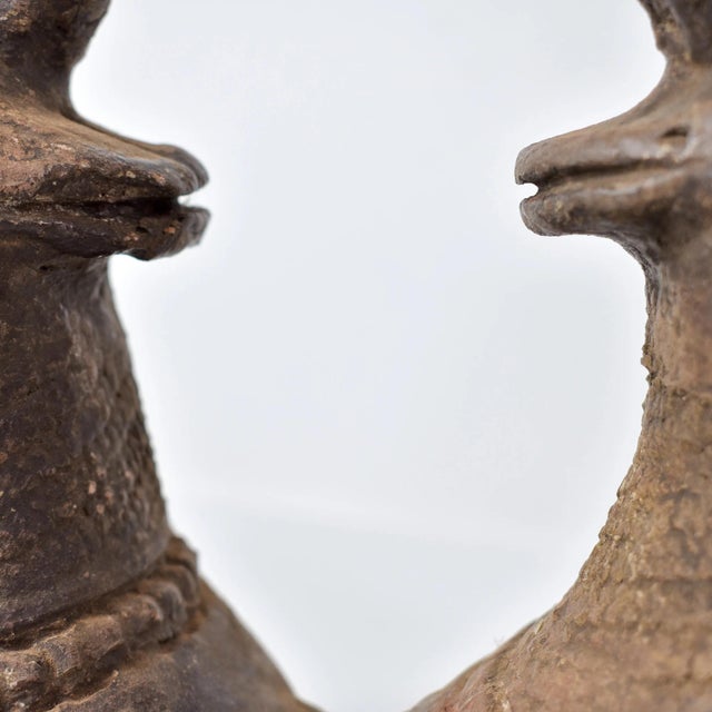 Early 20th Century Mangbetu Double Figure Marriage Clay Vessel For Sale - Image 10 of 11