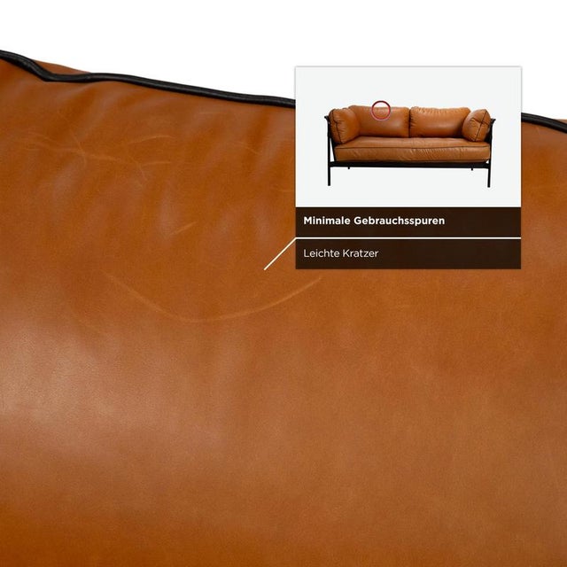 Can 2-Seater Sofa in Cognac Leather from Hay For Sale - Image 10 of 16