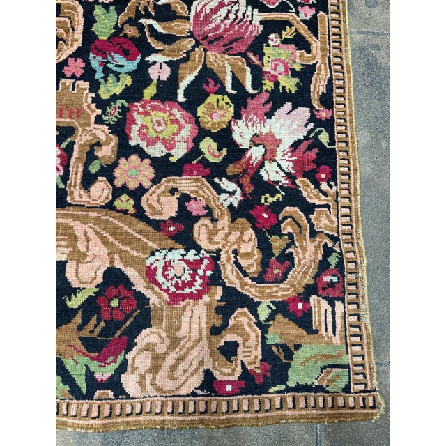 19th Century Antique Karabagh Rug - For Sale In Los Angeles - Image 6 of 8
