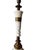 Mid 20th Century Vintage Hollywood Regency Marble and Brass Table Lamps - a Pair For Sale - Image 5 of 7