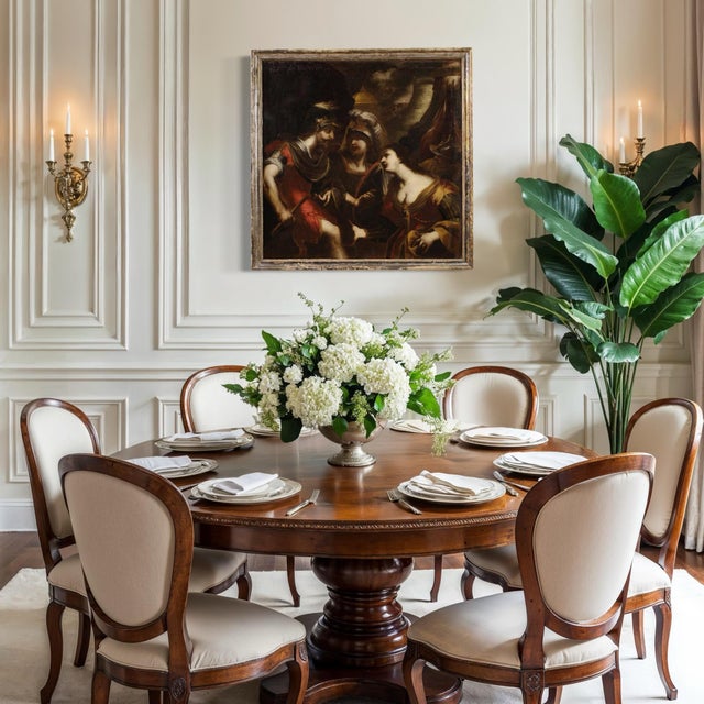 Dispute Between Agamemnon and Achilles Over Briseis, 1640, Oil on Canvas, Framed For Sale - Image 15 of 16