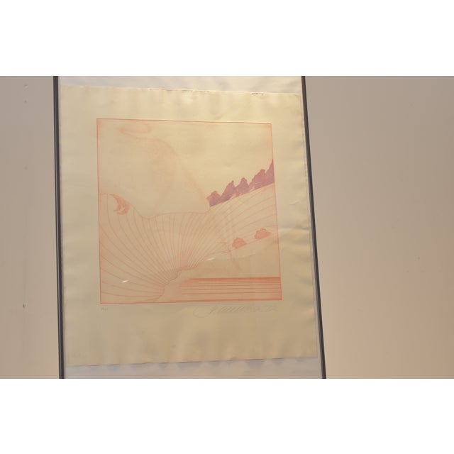 Stefan Wewerka, Drypoint Etchings, Hand-Colored, 1972, 7 Pieces, No. 51/55 For Sale - Image 11 of 18