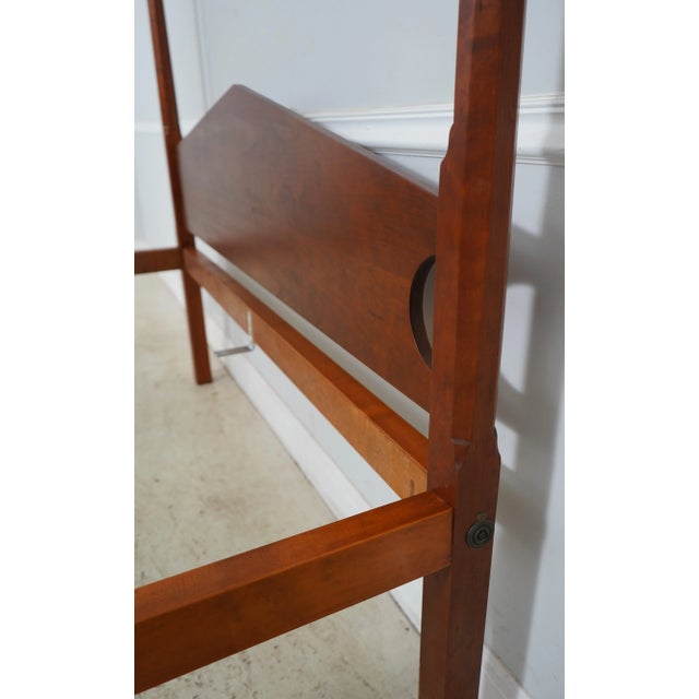 Brown Eldred Wheeler Queen Size Solid Cherry Canopy Poster Bed For Sale - Image 8 of 12