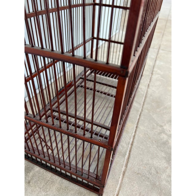 Mid 20th Century Vintage Mid 20th Century Wooden Birdcage For Sale - Image 5 of 9