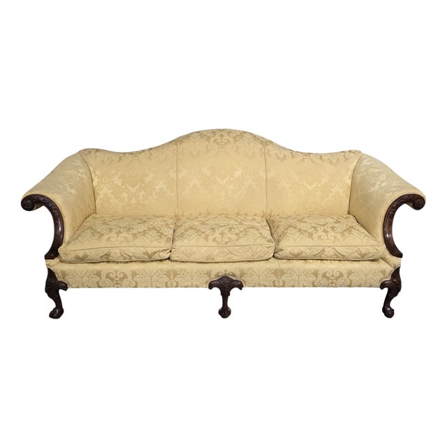 Camel Backed Mahogany Sofa, 1910s For Sale