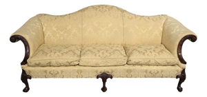 Camel Backed Mahogany Sofa, 1910s