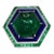 Emerald Lapis Diamond 18k Ring Size 6.5 For Sale