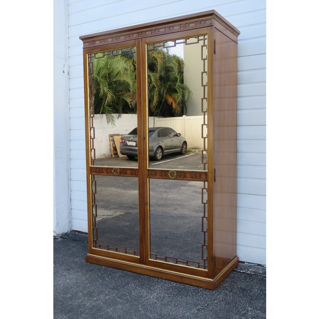 Hollywood Regency Large Tall Armoire Wardrobe Chairish