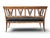 Vintage Sculpted Wood Bench With Button-Tufted Black Leather Seat For Sale - Image 12 of 12