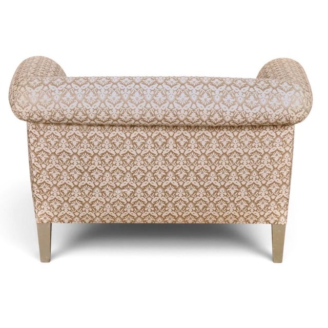 Art Deco Nancy Corzine Fully Upholstered Club Chair For Sale - Image 3 of 4