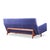Wood Jens Risom Model U-150 Mid Century Walnut Bracket Back Sofa For Sale - Image 7 of 9