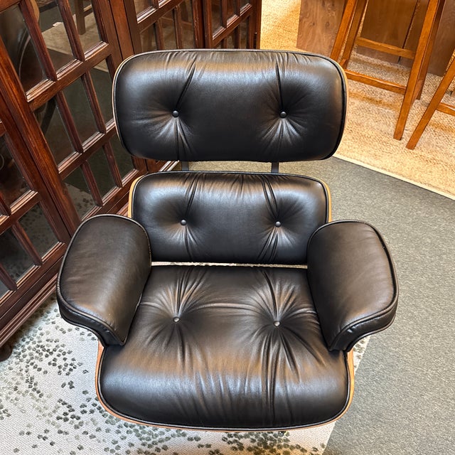 Wood Curver K Imus Reproduction Lounge Chair + Ottoman, Set For Sale - Image 7 of 12