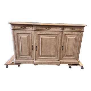 19th Century Bleached Pine Server For Sale