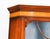 Blue Vintage English Flame Mahogany Display Cabinet For Sale - Image 8 of 18