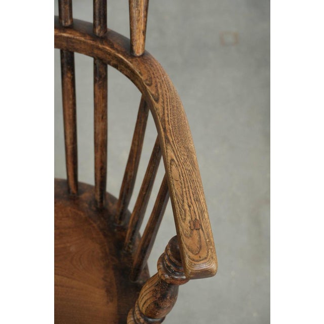 Brown Antique English Spindle Chair, 1800s For Sale - Image 8 of 15