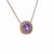 Traditional Natural Sapphire Diamond Pendant 18" 14k WG 3.84 TCW Certified For Sale - Image 3 of 12