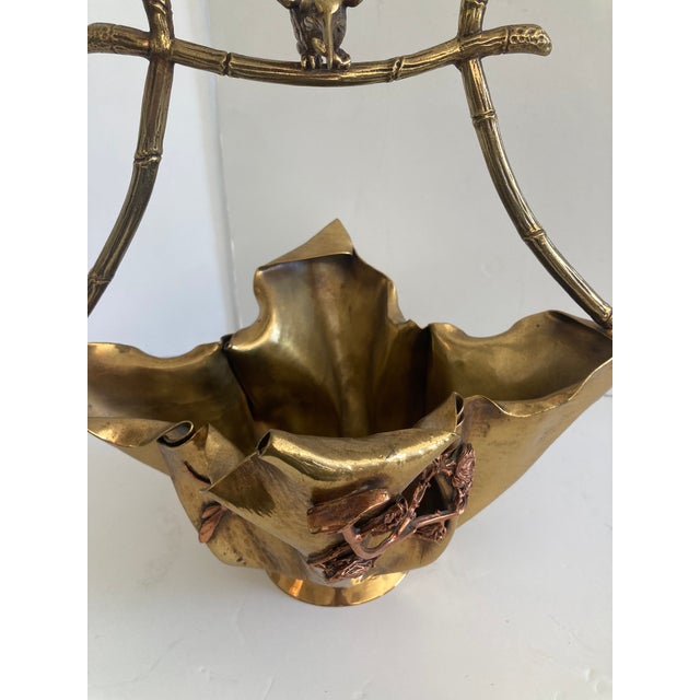 Art Nouveau French Early 20th Century Art Nouveau Gilt Bronze Chinoiserie Centerpiece For Sale - Image 3 of 11