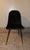 Metal Black Velvet Dining Chairs, Italy, 1960s, Set of 4 For Sale - Image 7 of 16