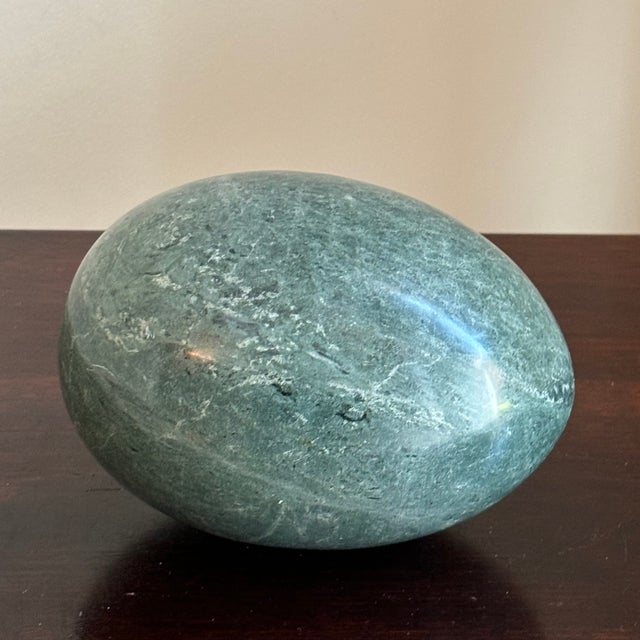 Large Late-20th Century Stone Egg Sculpture For Sale In Baltimore - Image 6 of 11