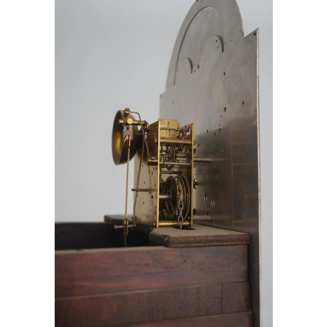 Unusual Burl Walnut Grandfather Hall Clock For Sale - Image 12 of 12