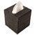 Artifacts Rattan Column Tissue Box Cover in Tudor Black For Sale - Image 4 of 7