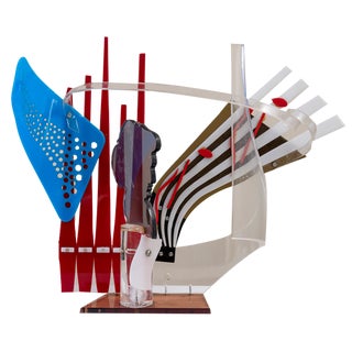 Sculpture in Colored Methacrylate, Spain, 1980 For Sale