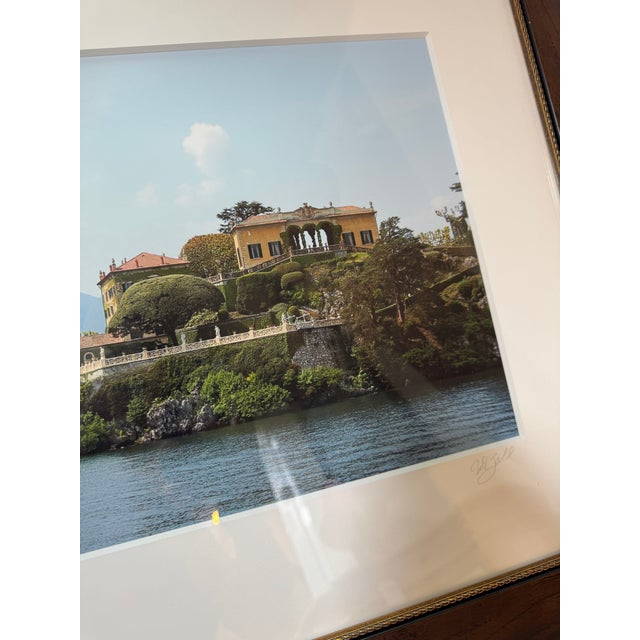 Early 21st Century Custom Framed Photograph of "Lake Como Villa " Edition 2/ 50 For Sale - Image 5 of 12