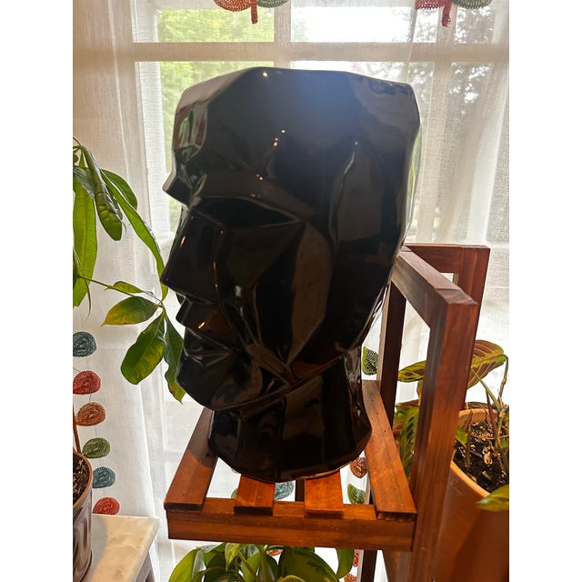 Cubist Style Geometric Face Vase/Statement Piece For Sale - Image 4 of 5