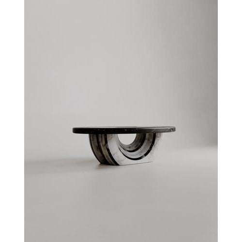 Black Black and White Marble Heart Aïmi Coffee Table by Esther Knopfler For Sale - Image 8 of 15