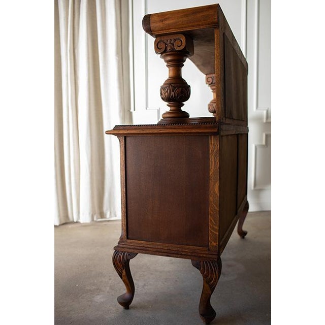 Antique Victorian Sideboard Buffet For Sale - Image 9 of 18