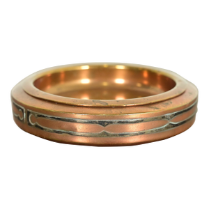 Silver Crest Arts & Crafts Sterling Silver on Bronze Ashtray or Catchall