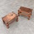 Brown Spanish Medieval-Style Wood and Leather Ottomans, 1920s Set of 2 For Sale - Image 8 of 8