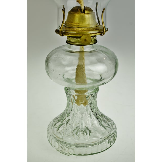 Vintage Glass Eagle Oil Lamp Chairish