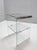 1980s Vintage Tempered Glass and Steel Side Table by Gallotti & Radice, 1970s For Sale - Image 5 of 9