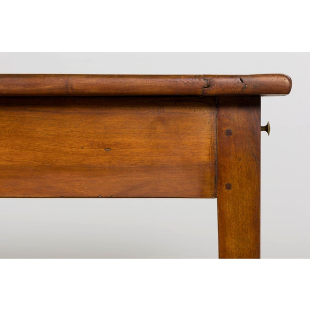 French Provincial Late 19th Century French Provincial Walnut Farmhouse Table With Four Drawers For Sale - Image 3 of 18