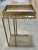 Crate & Barrel Echo Modern Industrial C-Table in Antique Brass Finish With Mirrored Glass, Imar-199-Cb For Sale In Richmond - Image 6 of 12