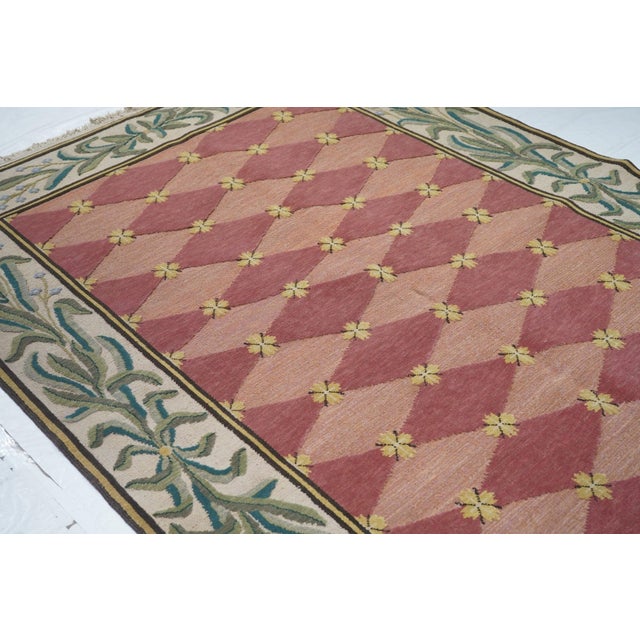 Turkish Sumak Rug 6'0" X 9'0" For Sale In New York - Image 6 of 10
