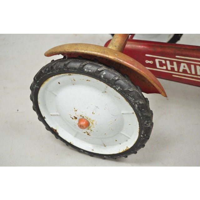 Vintage Red Amf Ranch Trac Chain Drive Pedal Toy Tractor Chairish