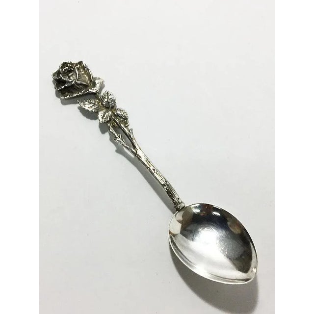 Silver Silver Pastry Forks, Teaspoons and Sugar Scoop by Christoph Widmann, Germany, Set of 13 For Sale - Image 8 of 11