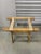 Vintage 1980’s Bamboo & Wicker Folding Tray Table For Sale - Image 4 of 6