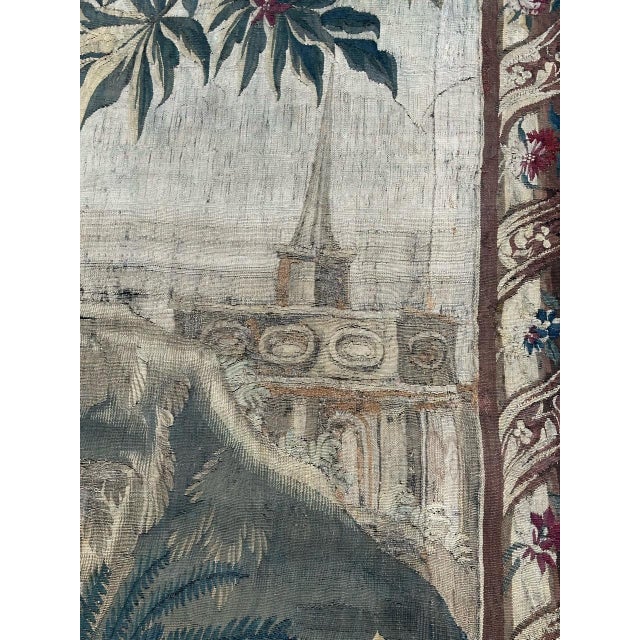 Gold 17th Century Flanders Tapestry with Mythological Scene For Sale - Image 8 of 18
