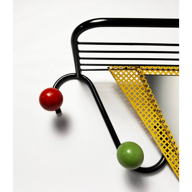 Postmodern Coat Rack in the style of Mathieu Matégot, 1950s For Sale - Image 3 of 6