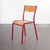 Red Stacking Dining Chair with Beech Seat from Mullca, 1970s For Sale - Image 9 of 10
