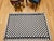 1900 - 1909 Vintage Native American Navajo Rug, Handwoven Wool, Allover Tumbling Block Pattern, 3x5 For Sale - Image 5 of 13