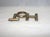 1960s Mid Century Modern Brass Beveled Edge Footed Hot Word Shaped Trivet For Sale - Image 4 of 8